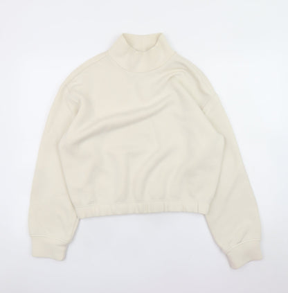 Womens UK Size S Marks and Spencer Beige Pullover Sweatshirt