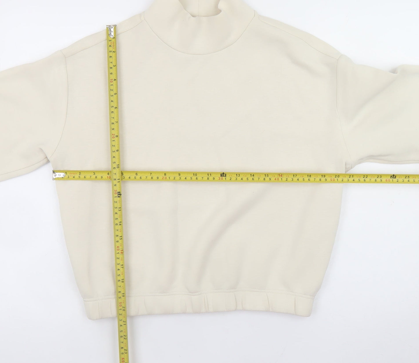 Womens UK Size S Marks and Spencer Beige Pullover Sweatshirt