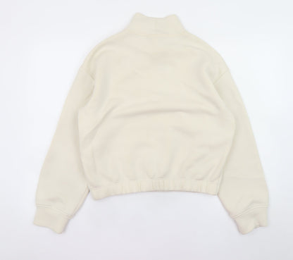 Womens UK Size S Marks and Spencer Beige Pullover Sweatshirt