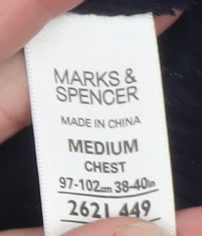 Mens UK Size M Marks and Spencer Blue Basic Jacket