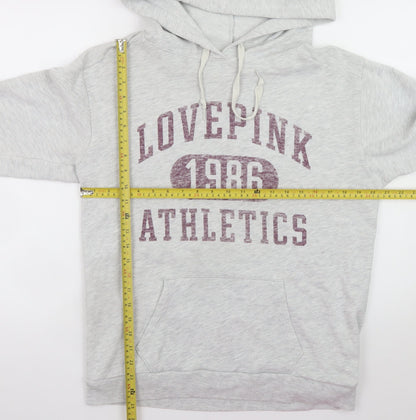 Womens UK Size S Victoria’s Secret PINK Grey Pullover Hoodie