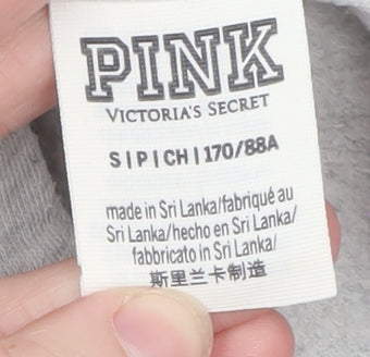 Womens UK Size S Victoria’s Secret PINK Grey Pullover Hoodie