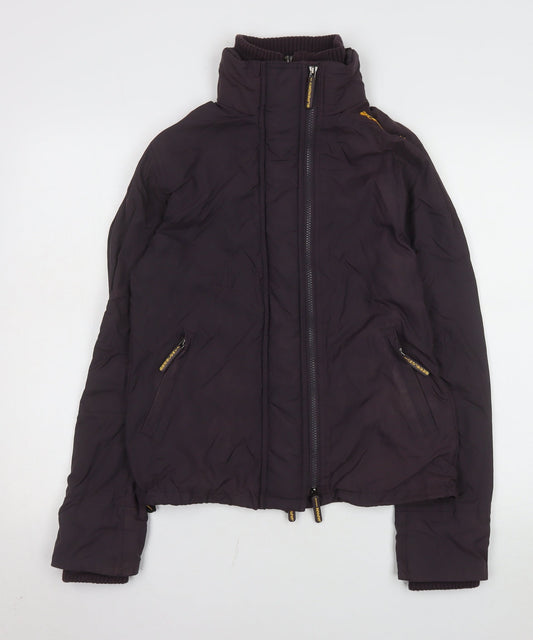 Womens UK Size L Superdry Brown Puffer Jacket
