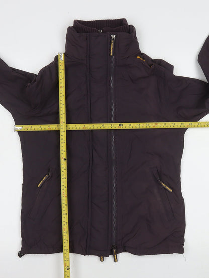 Womens UK Size L Superdry Brown Puffer Jacket