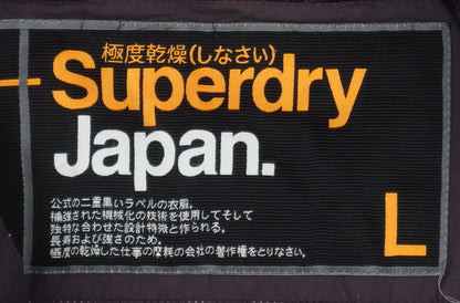 Womens UK Size L Superdry Brown Puffer Jacket