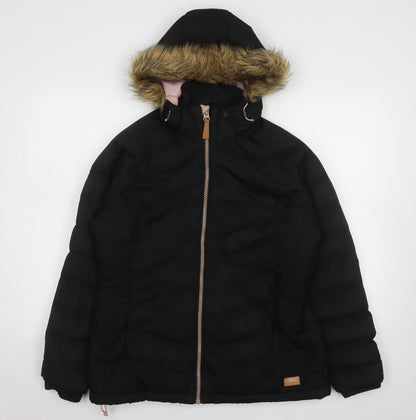 Womens UK Size L Trespass Black Puffer Jacket