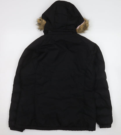 Womens UK Size L Trespass Black Puffer Jacket
