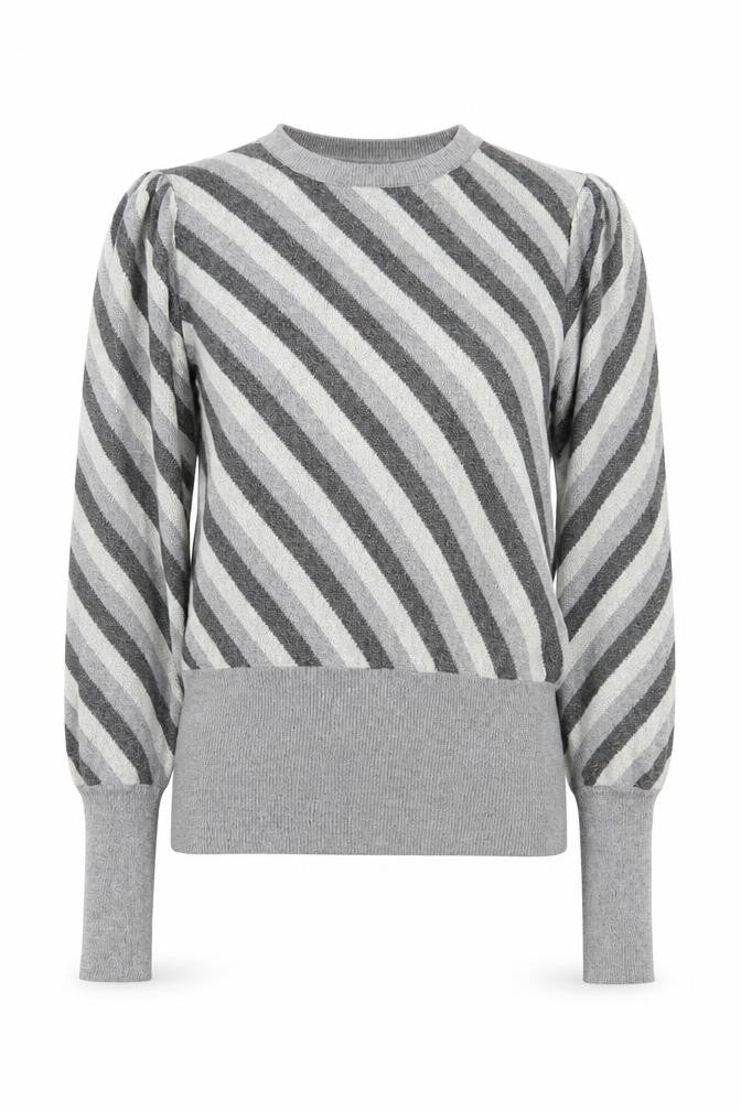 Womens UK Size 12 Marks and Spencer Grey Jersey Blouse