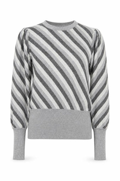 Womens UK Size 12 Marks and Spencer Grey Jersey Blouse