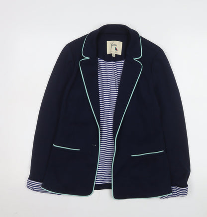 Womens UK Size 10 Yumi Regular Blue Blazer