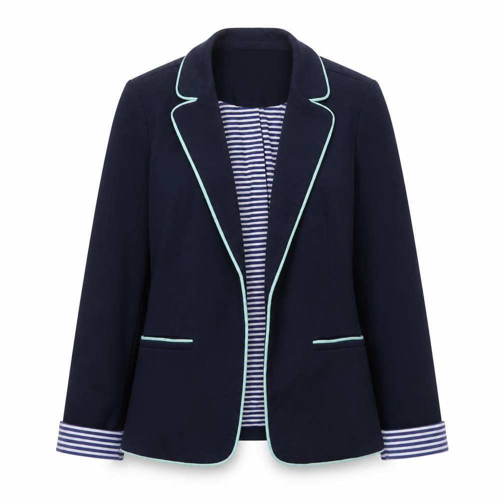 Womens UK Size 10 Yumi Regular Blue Blazer