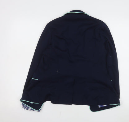 Womens UK Size 10 Yumi Regular Blue Blazer