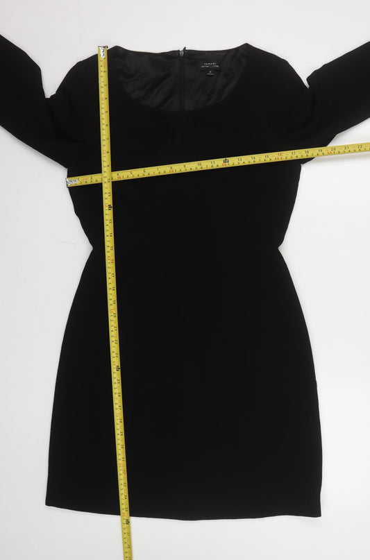 Tahari Arthur S. Levine Women Black Size 12 Sheath Dress