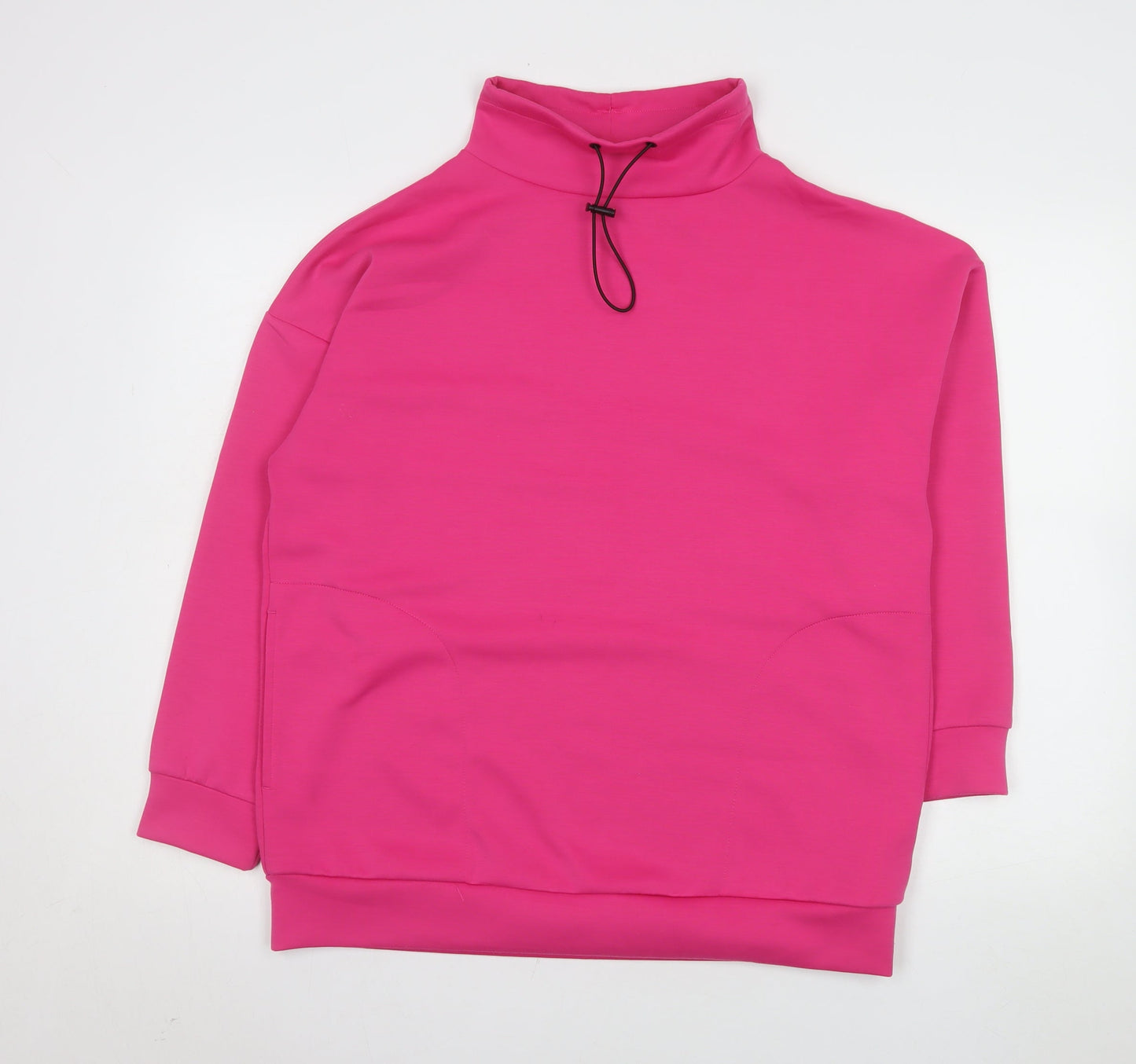 Womens UK Size S F&F Pink Pullover Sweatshirt