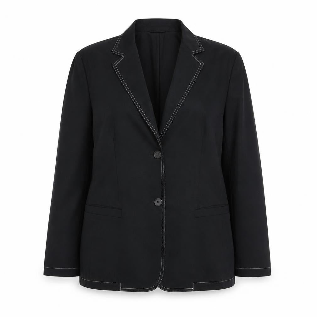Gerry Weber Women's Black Size 16 Single-Breasted Blazer Jacket
