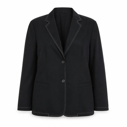 Gerry Weber Women's Black Size 16 Single-Breasted Blazer Jacket