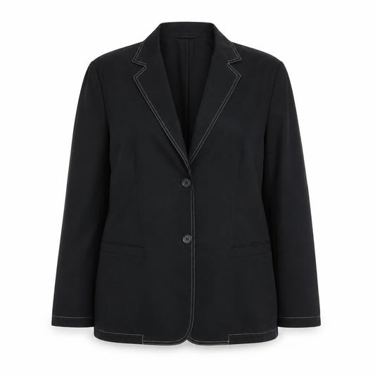 Gerry Weber Women's Black Size 16 Single-Breasted Blazer Jacket