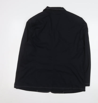 Gerry Weber Women's Black Size 16 Single-Breasted Blazer Jacket