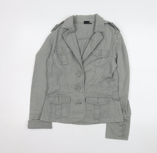 Womens UK Size 10 Designers at Debenhams Grey Military Jacket