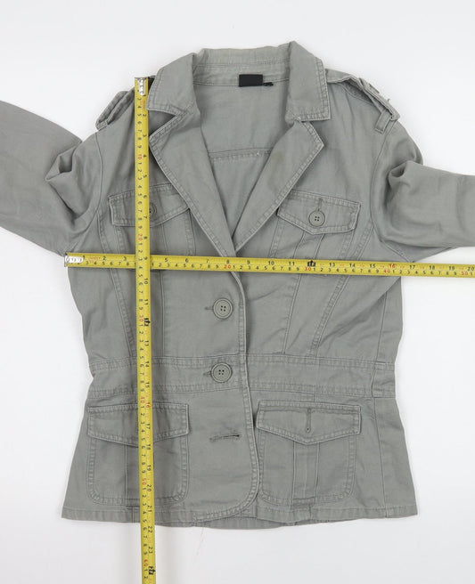 Womens UK Size 10 Designers at Debenhams Grey Military Jacket