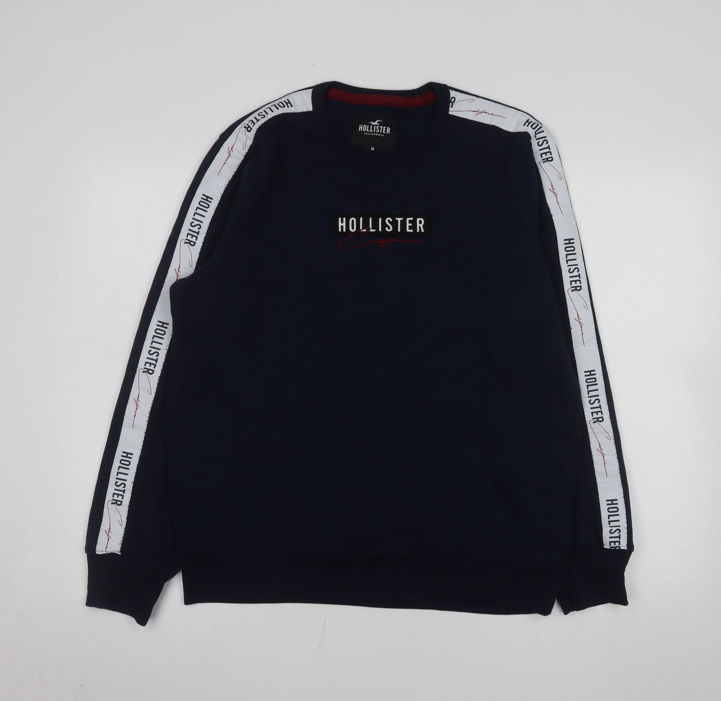 Mens UK Size M Hollister Blue Pullover Sweatshirt