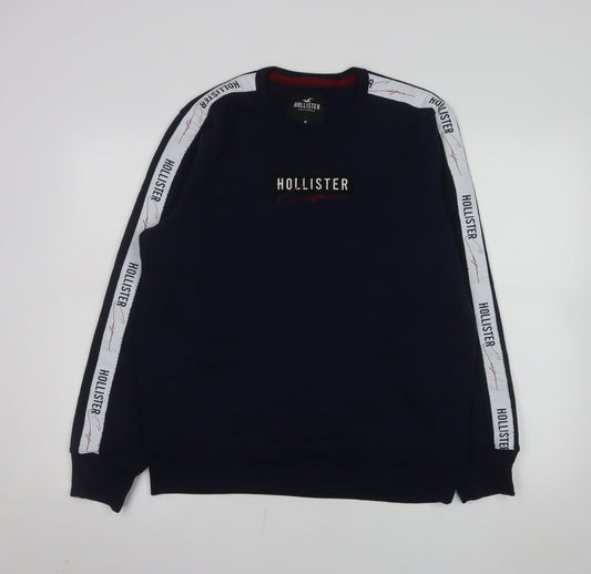 Mens UK Size M Hollister Blue Pullover Sweatshirt