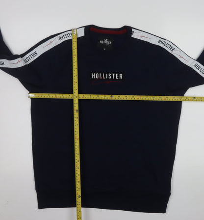 Mens UK Size M Hollister Blue Pullover Sweatshirt