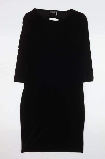Womens UK Size M Sparkle & Fade Bodycon Dress