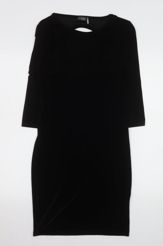 Womens UK Size M Sparkle & Fade Bodycon Dress
