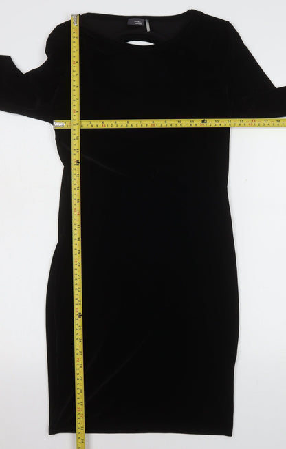 Womens UK Size M Sparkle & Fade Bodycon Dress