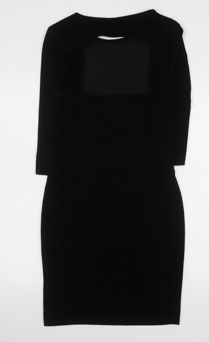 Womens UK Size M Sparkle & Fade Bodycon Dress