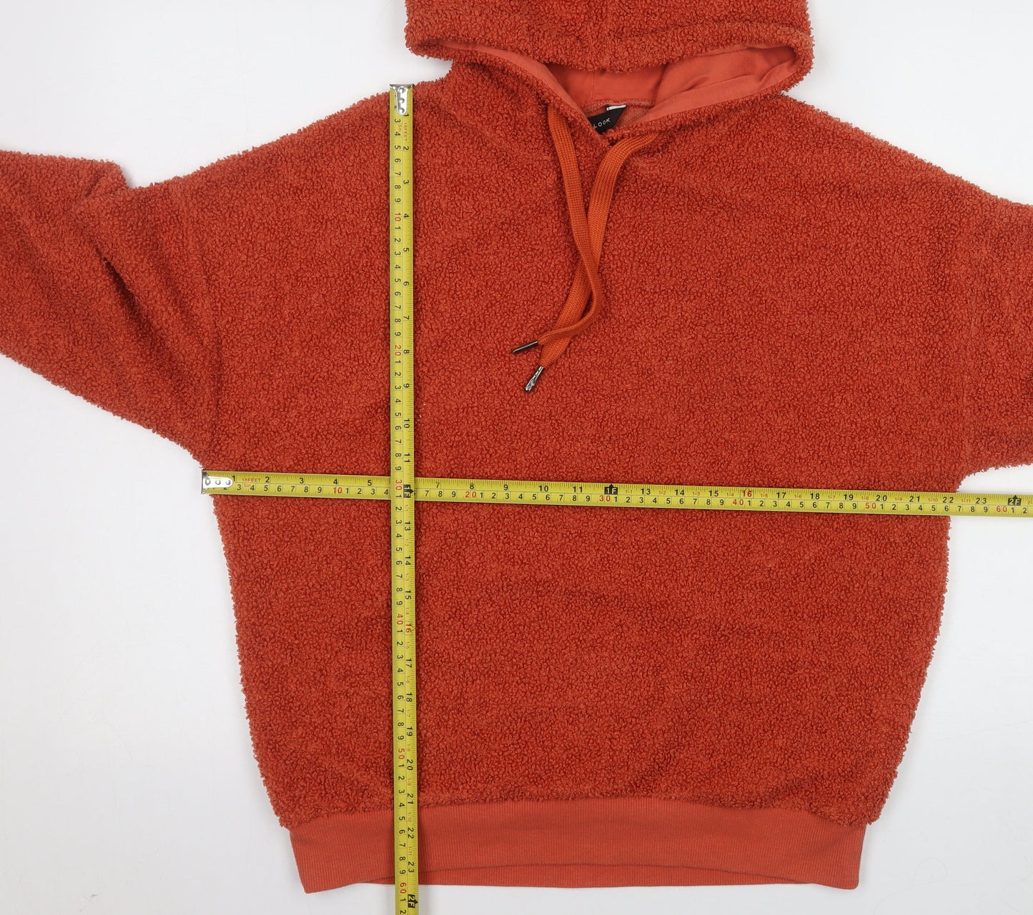 Womens UK Size 8 New Look Orange Pullover Hoodie
