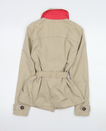 ONLY Women's Beige Trench Coat XS Belted Classic Style