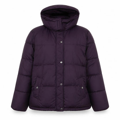 Womens UK Size 2XL Hollister Purple Puffer Jacket
