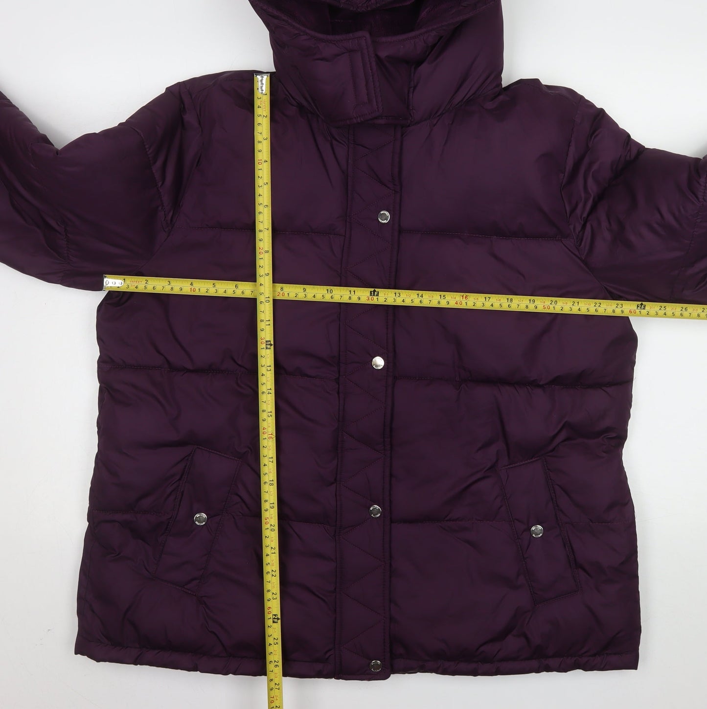 Womens UK Size 2XL Hollister Purple Puffer Jacket