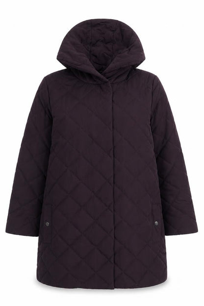 Womens UK Size 14 Dannimac Purple Quilted Coat