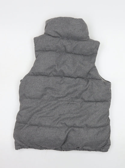 Old Navy Men's Grey XS Puffer Bodywarmer Gilet Polyester Lined