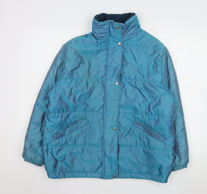 Teens UK Size 10 Marks and Spencer Blue Puffer Jacket