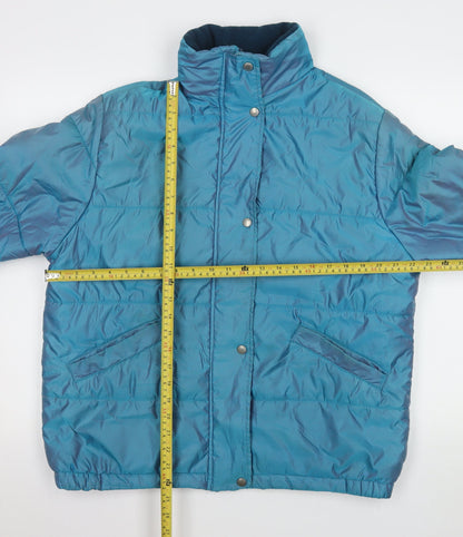 Teens UK Size 10 Marks and Spencer Blue Puffer Jacket