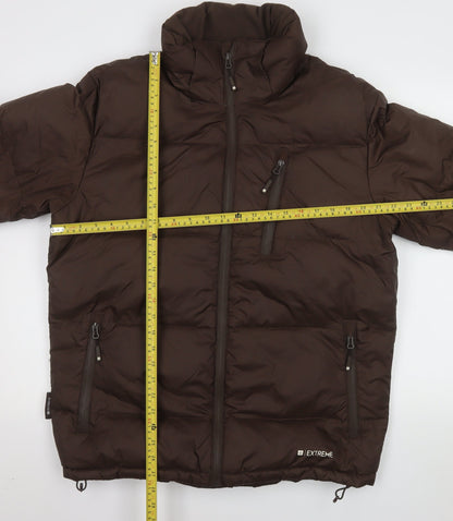 Mountain Warehouse Men Brown M Puffer Jacket Winter Down Insulated