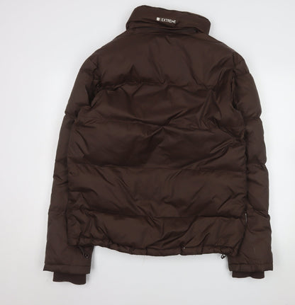 Mountain Warehouse Men Brown M Puffer Jacket Winter Down Insulated