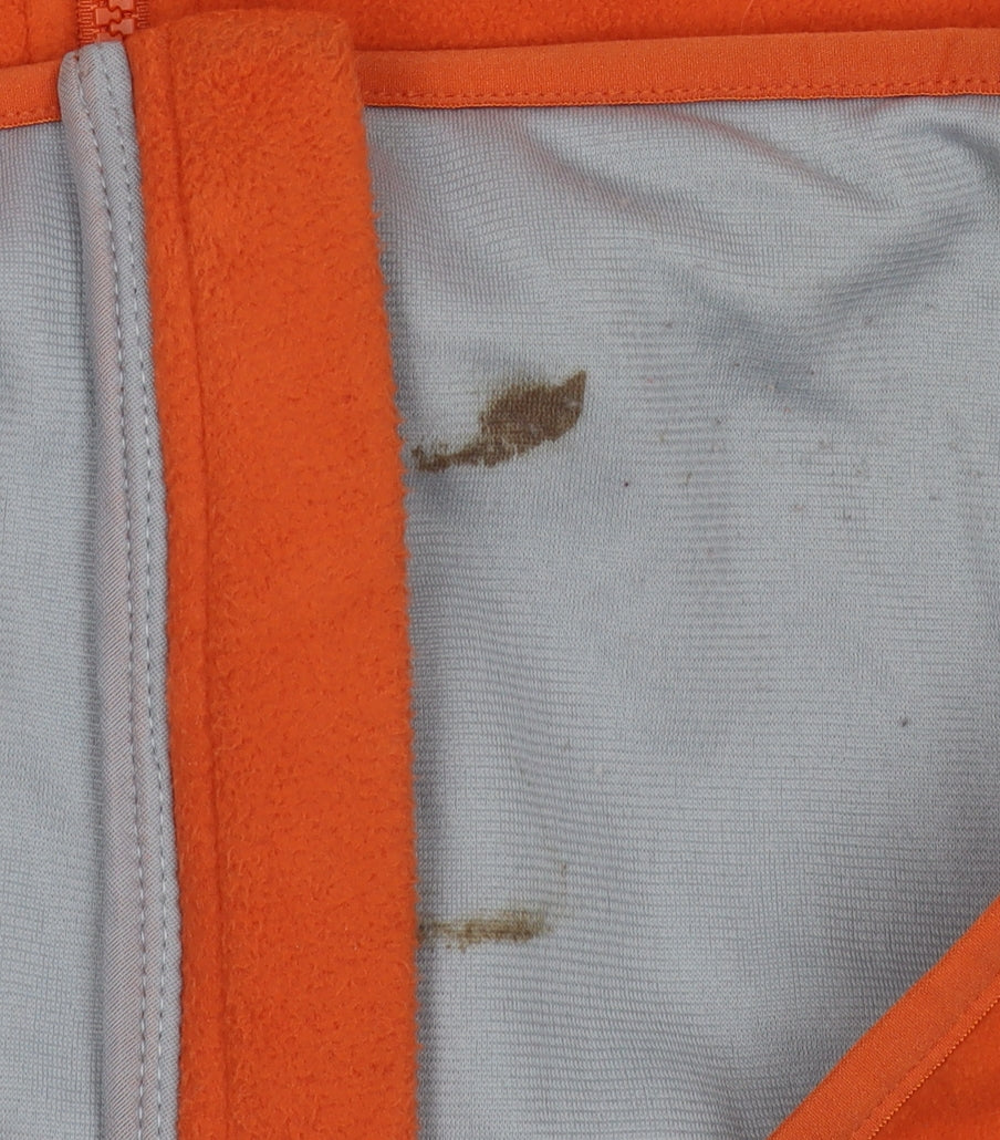Mens UK Size L The North Face Orange Full Zip Sweatshirt