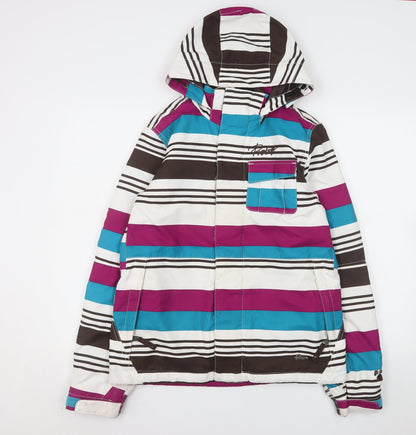 Womens UK Size S Protest Multicoloured Ski Jacket