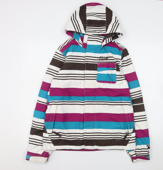 Womens UK Size S Protest Multicoloured Ski Jacket