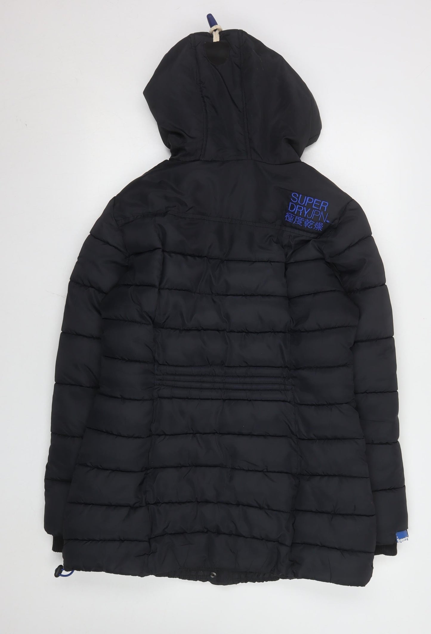 Womens UK Size M Superdry Black Puffer Jacket