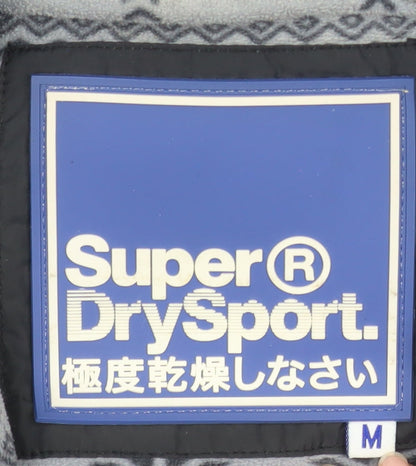 Womens UK Size M Superdry Black Puffer Jacket