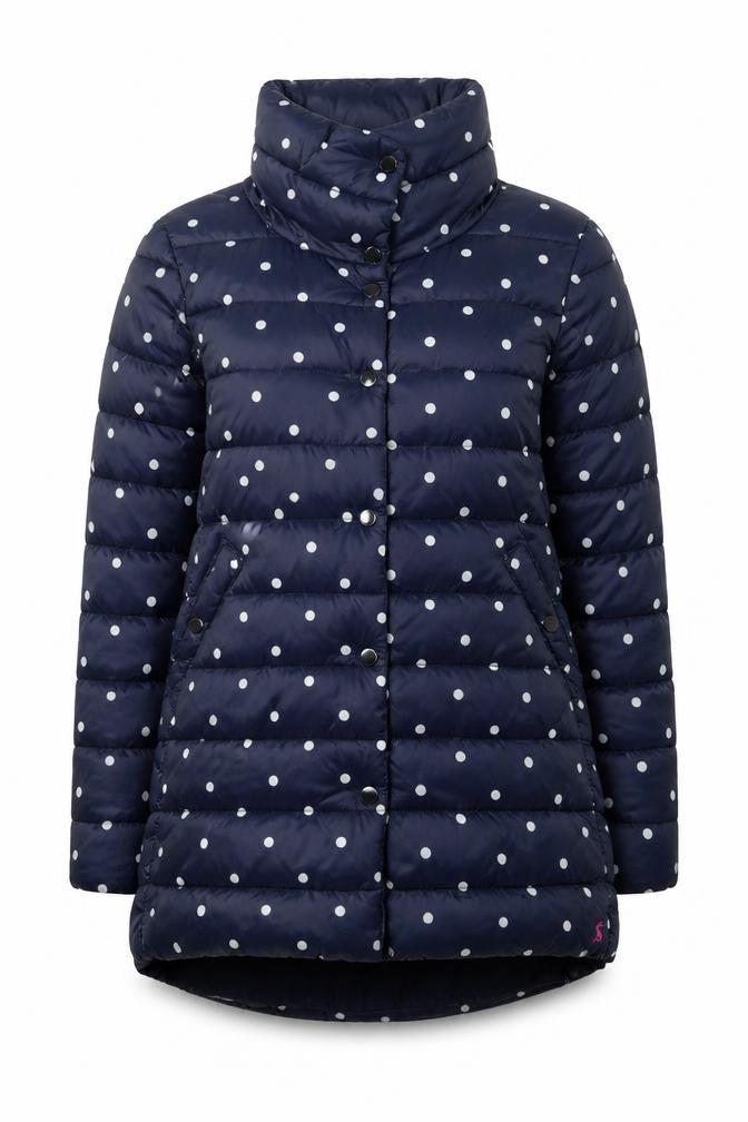 Womens UK Size 10 Joules Blue Puffer Jacket
