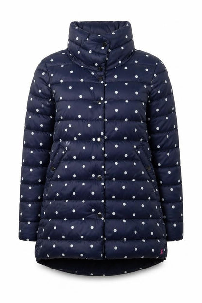 Womens UK Size 10 Joules Blue Puffer Jacket