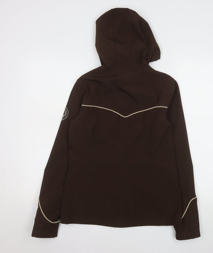 Womens UK Size S Stone Deek Brown Soft Shell
