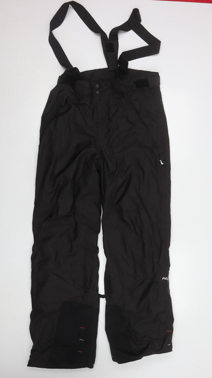 Womens UK Size 12 DECATHLON Regular Fit Snow Pants Black Trousers